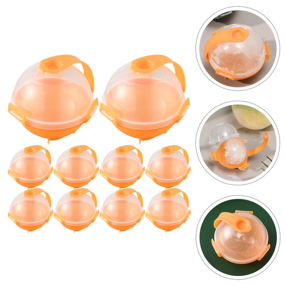 10Pcs Ice Ball Maker Whiskey Ice Ball Maker Mould Easy Release Ice Mould for Bar Home