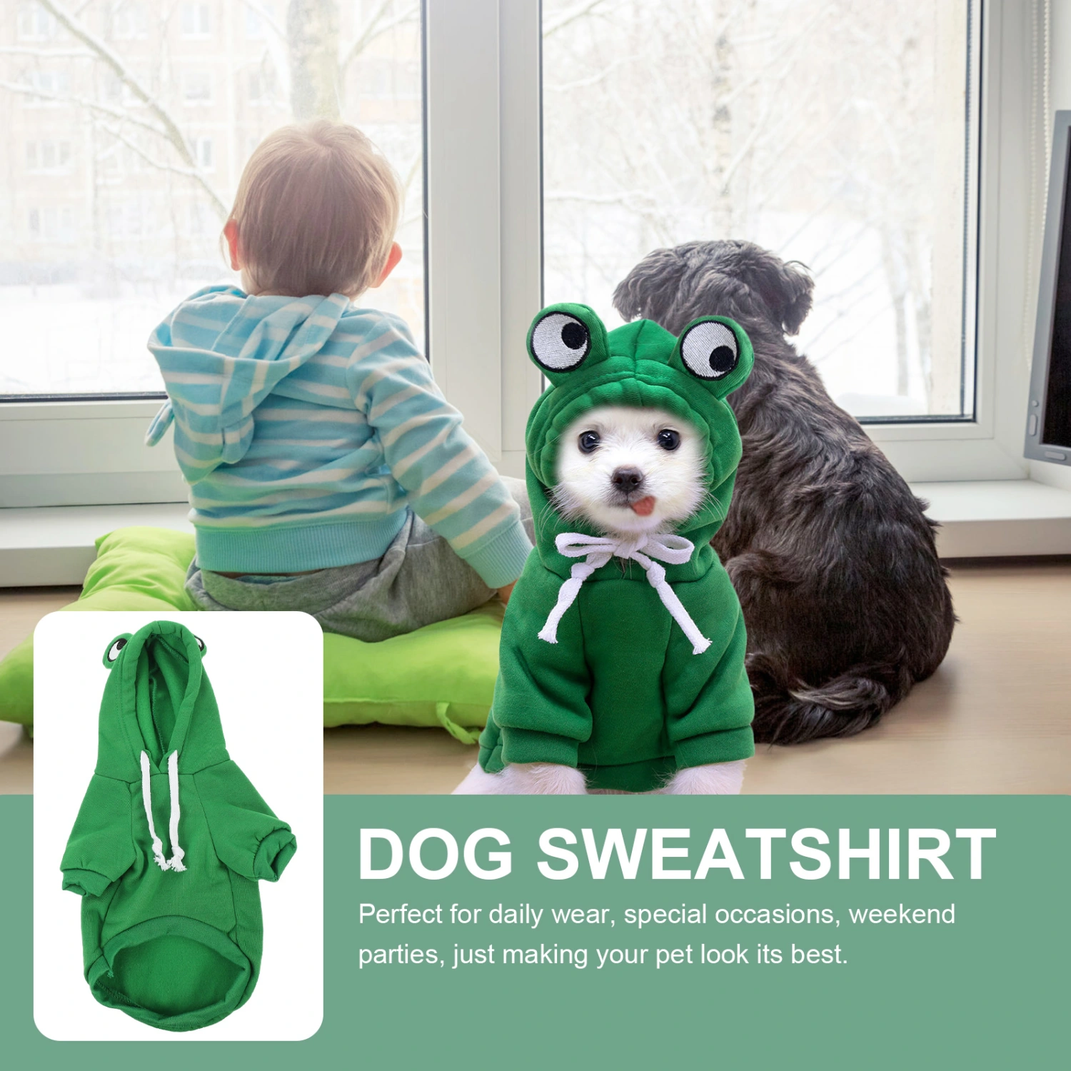 Thickened Dog Clothes Fashion Puppy Sweatshirt Adorable Puppy Clothing Warmth Clothes for Dogs