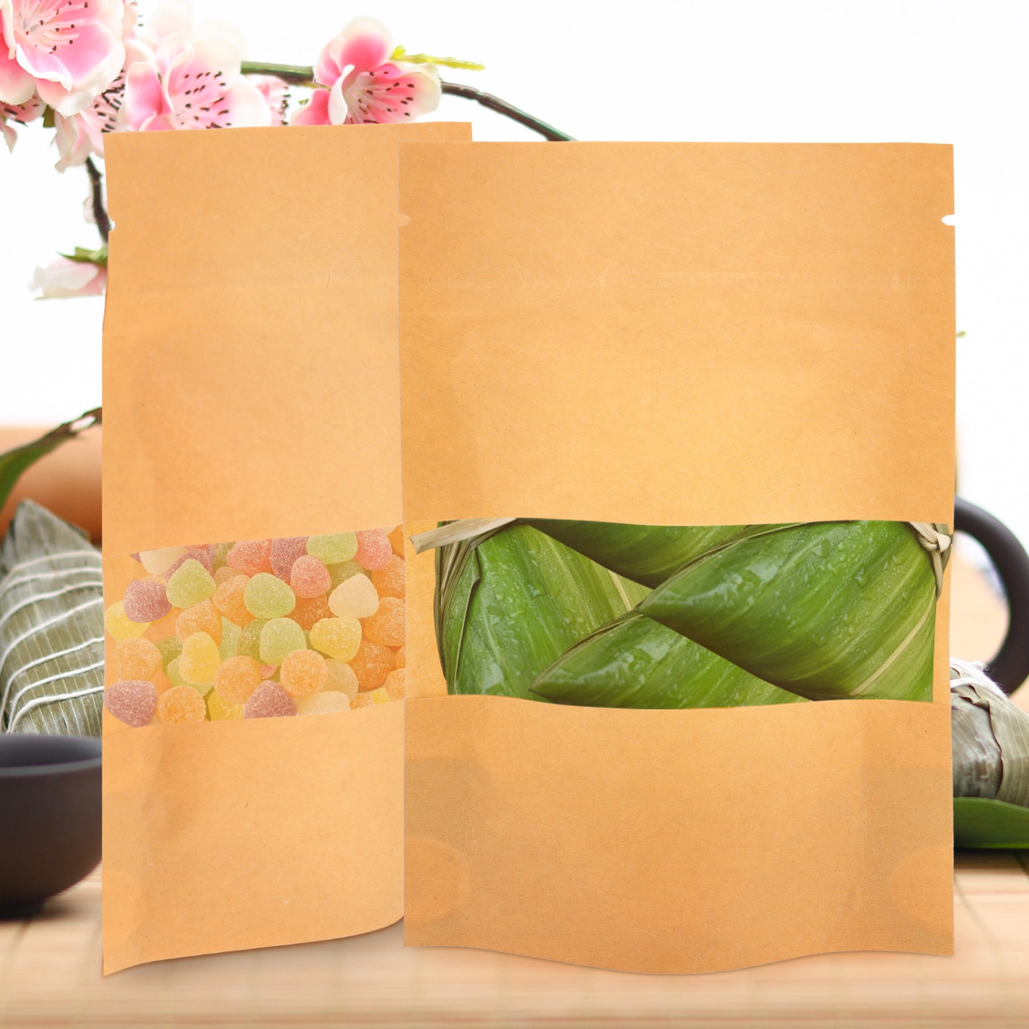 100Pcs Versatile Wrapping Bags Bakery Packaging Bags Convenient Paper Bags Snack Food Bags