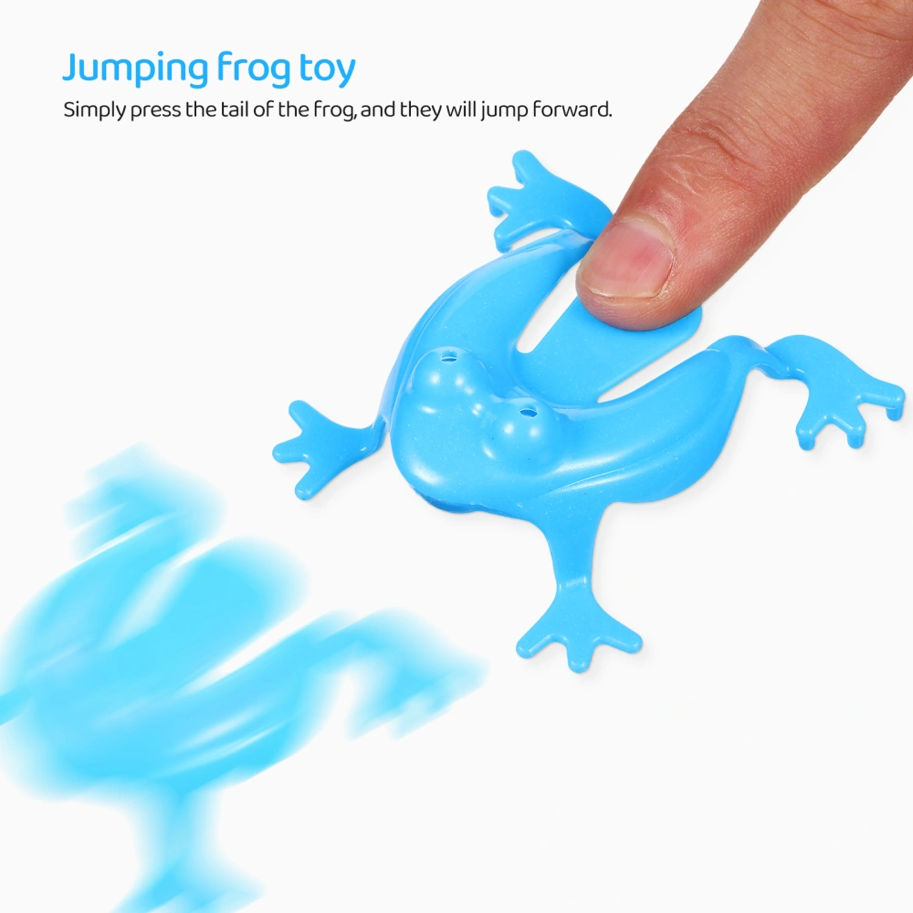 16 Pcs Jumping Frogs Novelty Frog Jump Toys Assorted Colors Animal Toys Party Favors