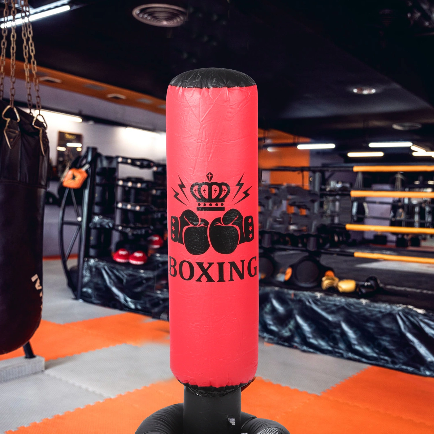 Inflatable Boxing Column Adult Fitness Column Children Tumbler Training Toy for Workout