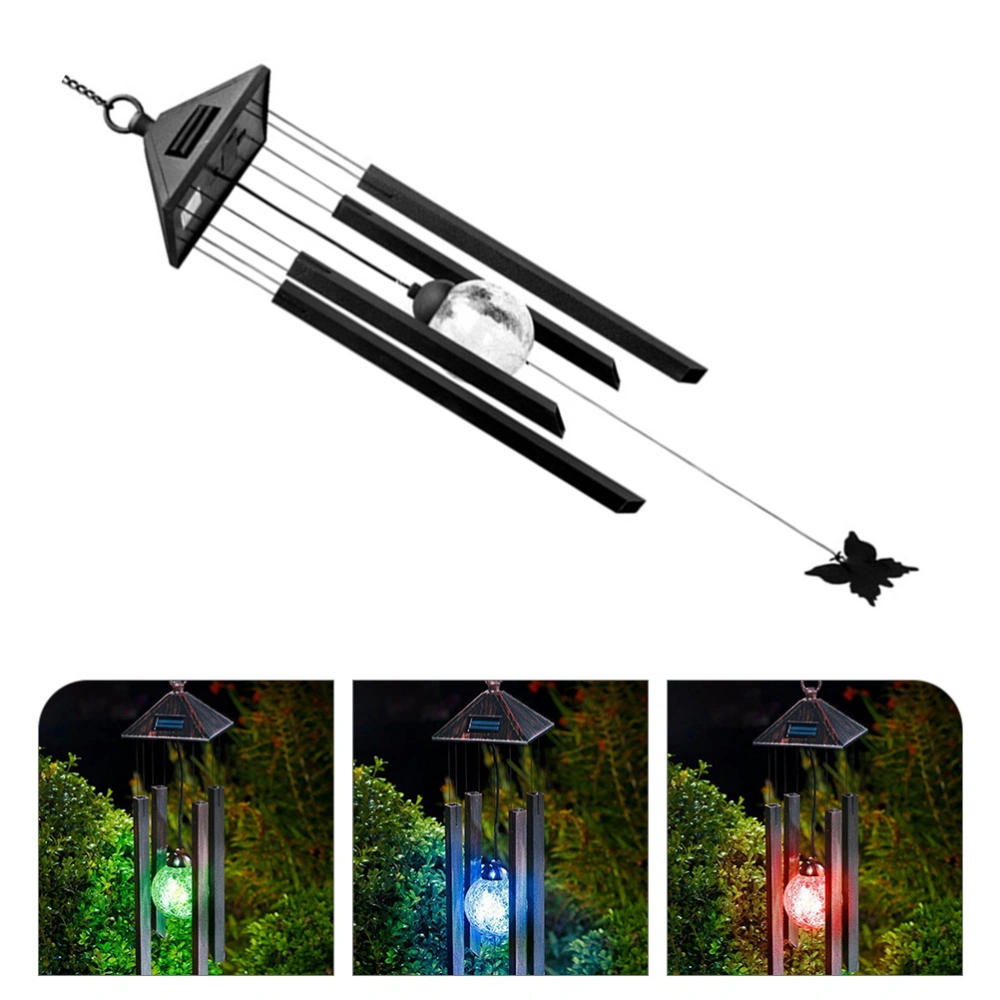 Solar Wind Chime Outdoor Color-Changing Solar Wind Chime Solar Powered Garden Decor