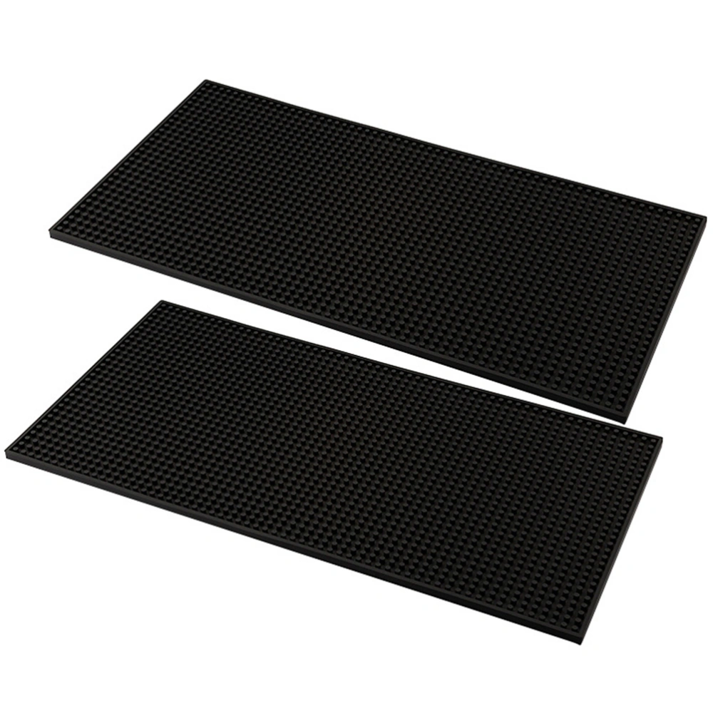 2pcs Bar Mats Bar Countertop Spill Mats Rectangular Anti-slip Mats for Restaurant Coffee