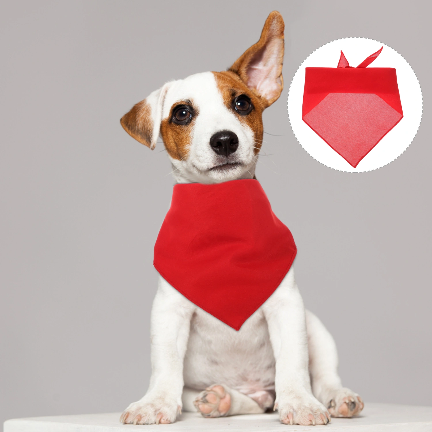 4Pcs Washable Dog Bandana Large Dog Costume Decorative Handkerchief Outdoor Accessory