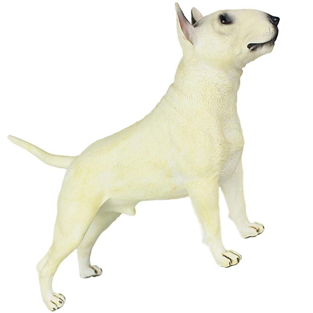 Bull Terrier Model Standing Dog Model Simulation Bull Terrier Dog Model Fake Puppy Model