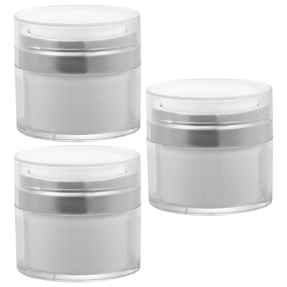 3Pcs Empty Refillable Face Cream Containers High-grade Lip Balm Cosmetic Portable Jars