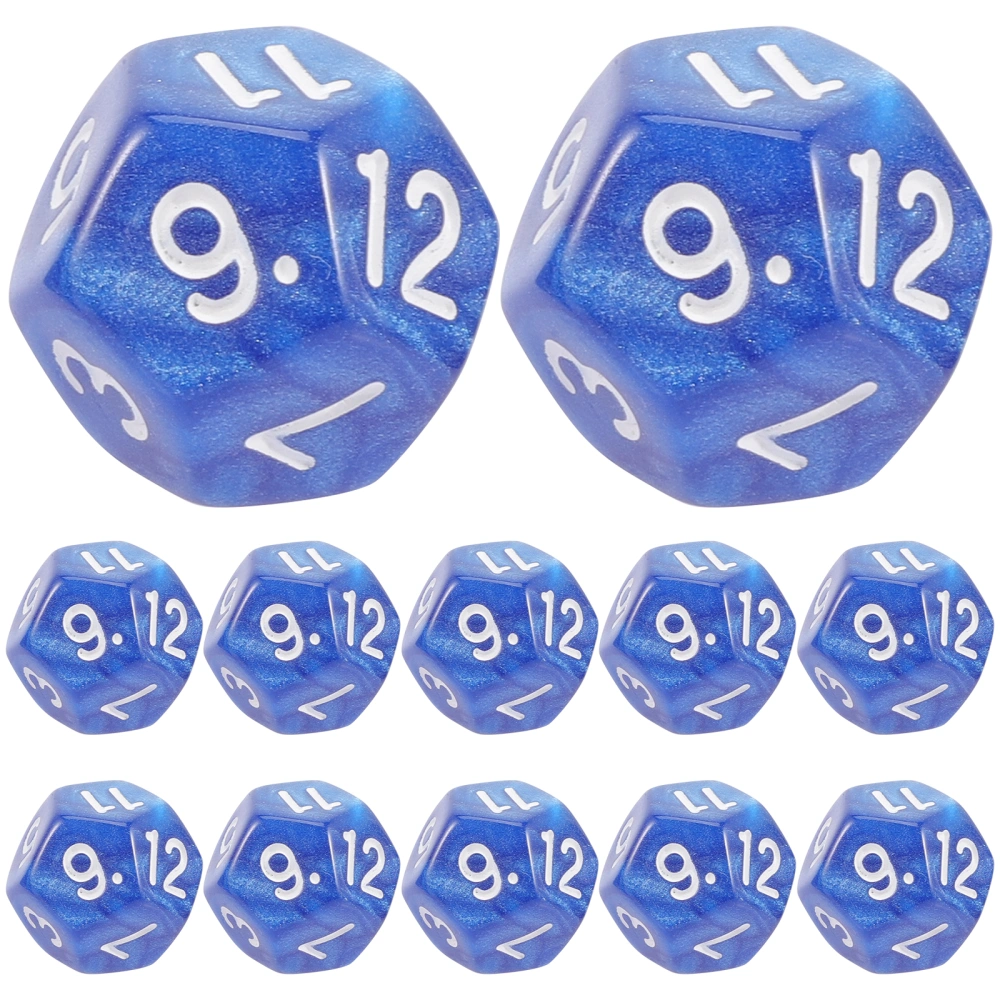 20pcs Game Dice 12 Sided Dice Polyhedral Dice Classroom Dice Tabletop Dice