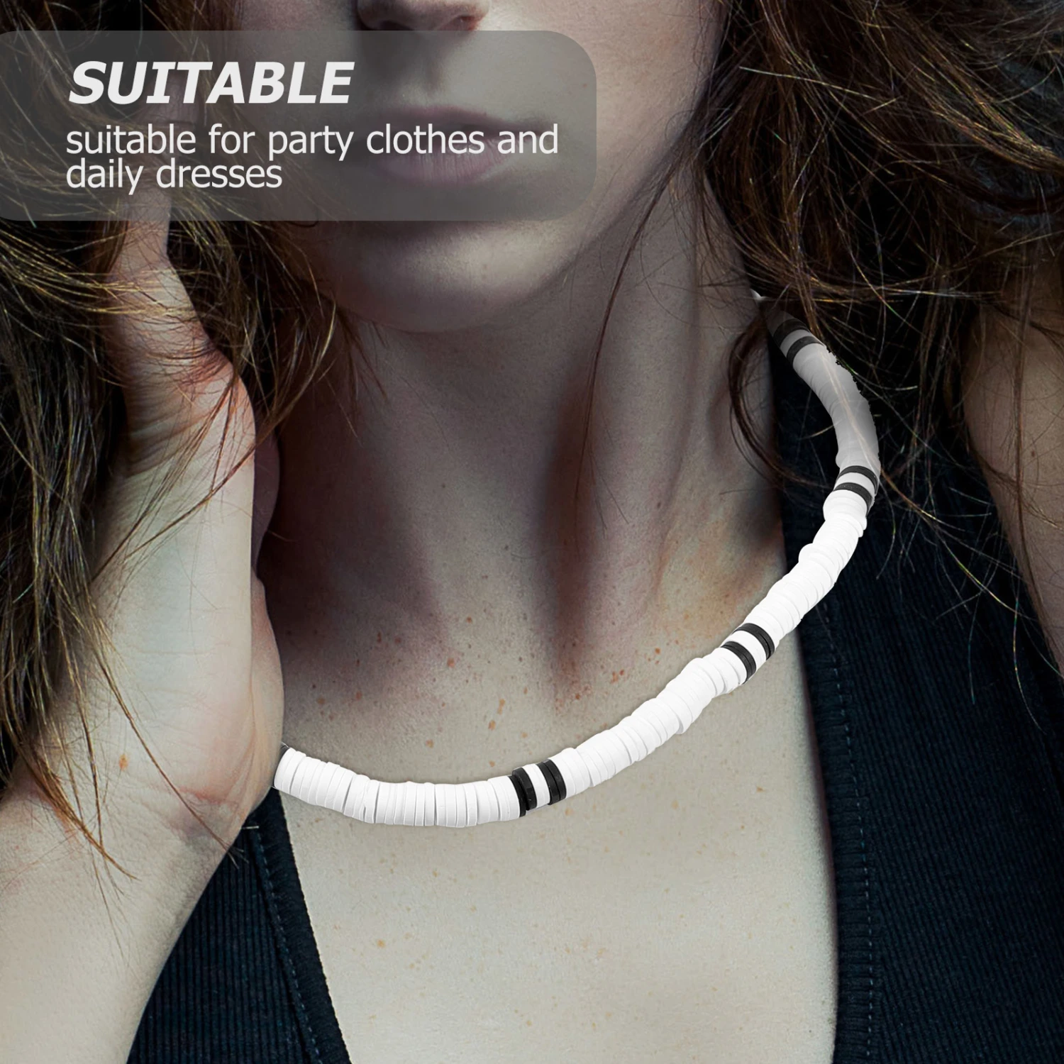 Clay Choker Necklace Clavicle Chain Hip Hop Necklace Simple Men Neck Jewelry