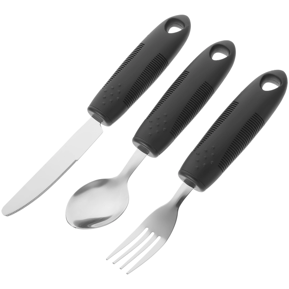 1 Set of The Elderly Tableware Portable Adaptive Utensils Disabled People Utensil Tableware for Elderly