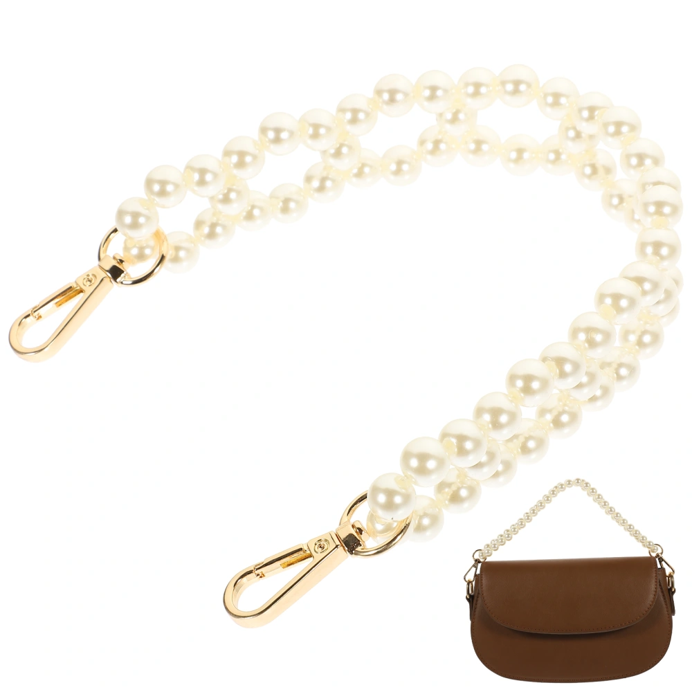 Fashionable Fake Pearl Bag Chain Accessory All-match Handbag Pearl Bag Strap DIY Purse Chain Replacement