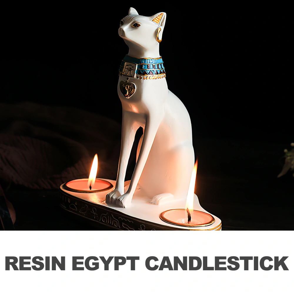 Resin Egypt Candlestick Desktop Scented Candle Stand Dining Table Candle Holder