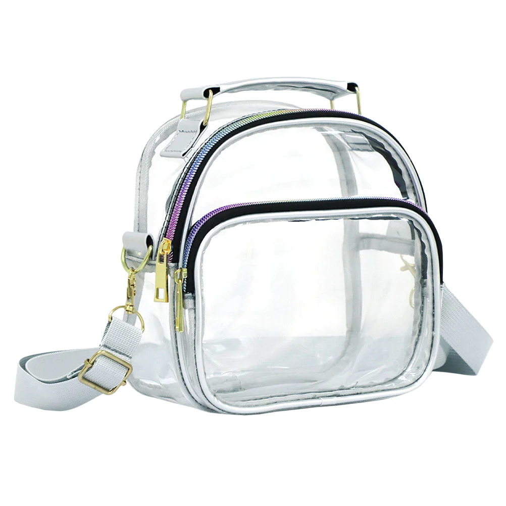 Transparent Crossbody Bag Clear Crossbody Bag Outdoor Single Shoulder Bag Women Clear Bag