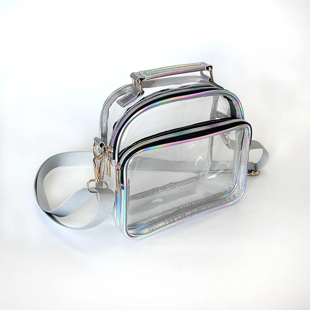 Transparent Crossbody Bag Clear Crossbody Bag Outdoor Single Shoulder Bag Women Clear Bag