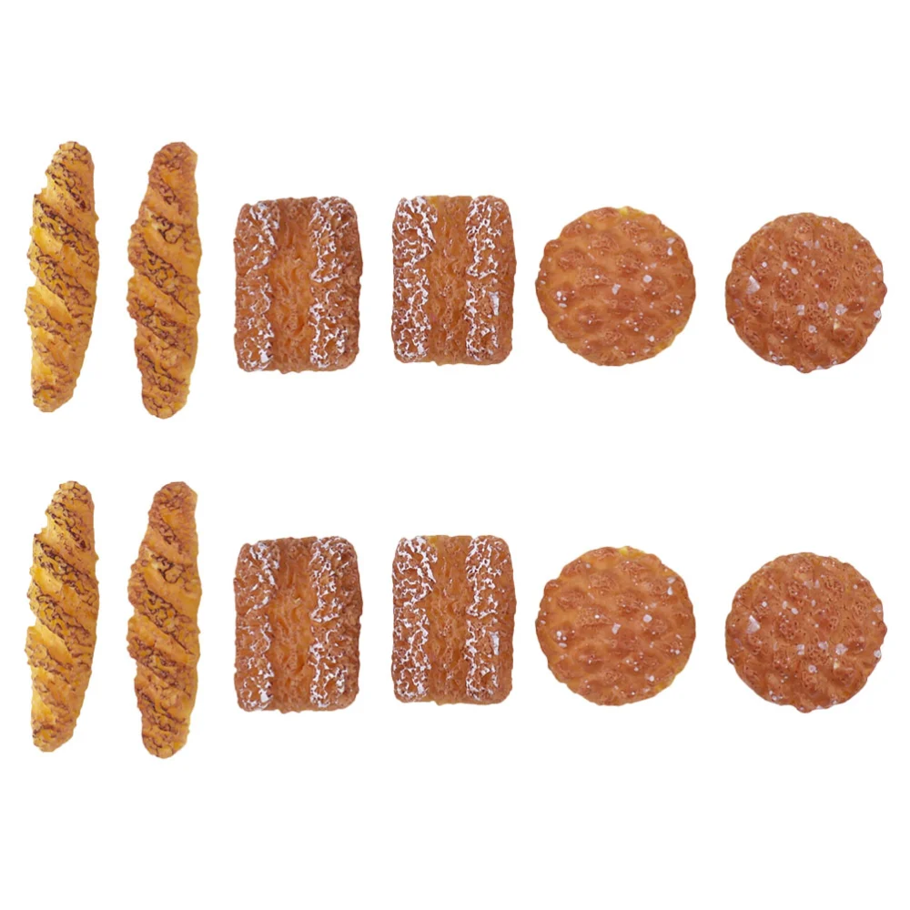 12pcs Miniature Bread Decorations Simulation Bread Mini House Layout Bread Props