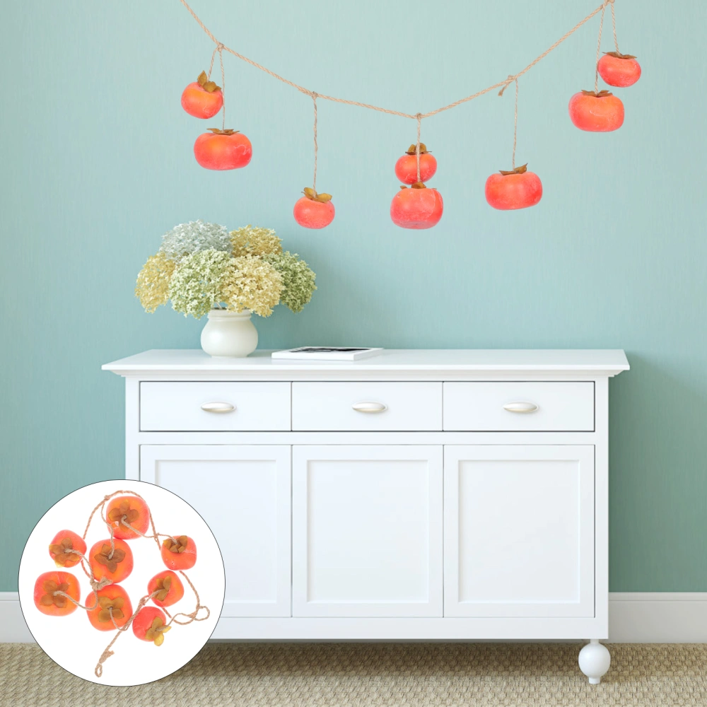 1 Set of Chinese New Year Hanging Decor Party Fake Persimmons Wall Props