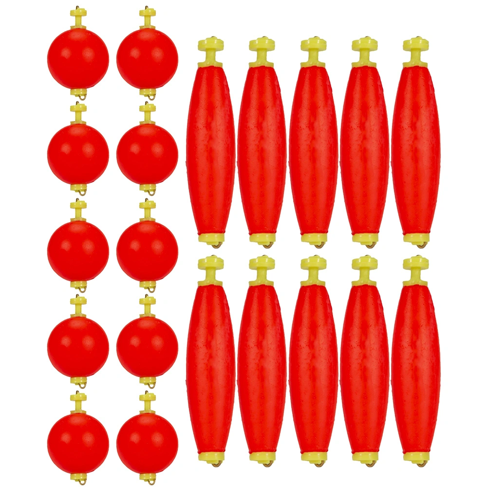 20Pcs Fishing Floats Fishing Bobbers Fishing Foams Floats Fishing Equipment for Fishing