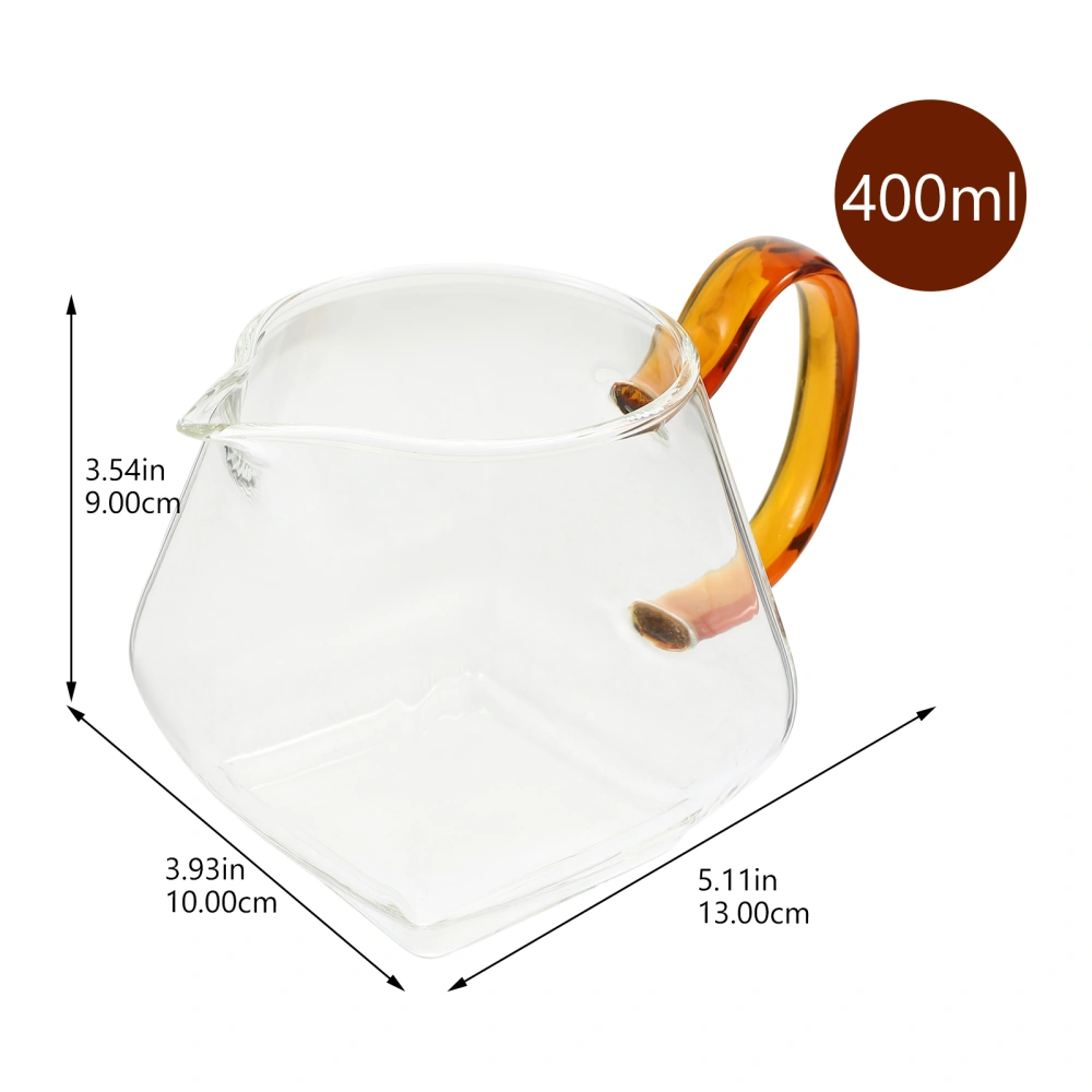 Clear Glass Pitcher Glass Tea Dispenser Water Coffee Beverage Pitcher with Handle