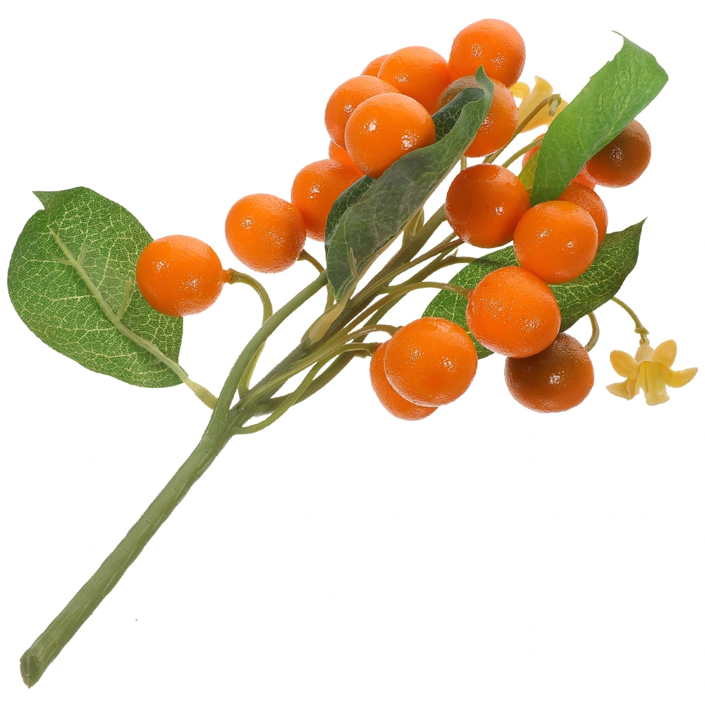 Fake Fruit String Artificial Orange Branch Lifelike Fruit Skewer Photo Prop