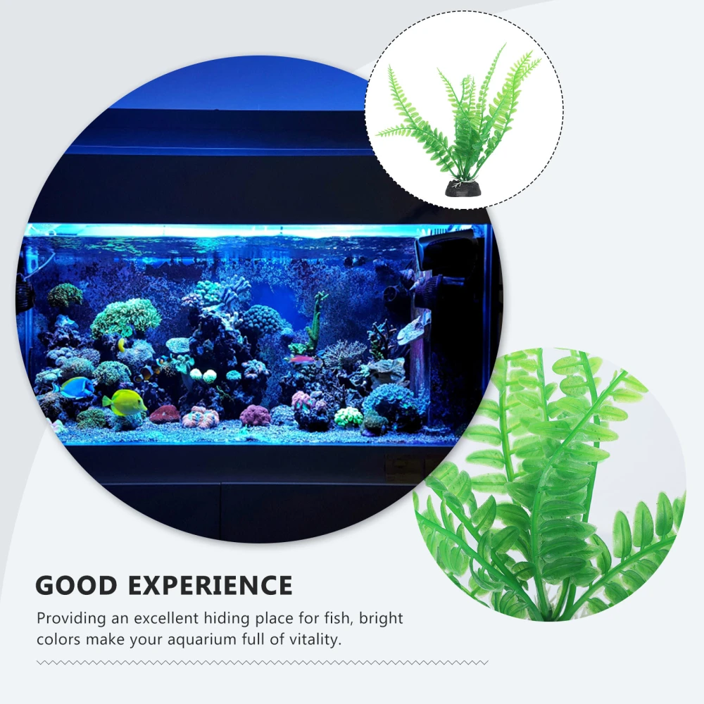 12Pcs Decorative Faux Plant Wear Resistant Aquarium Plant Replaceable Aquarium Decor