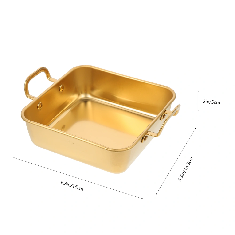 Cake Baking Pan Cake Making Pan Tiramisu Cake Server Stainless Steel Baking Pan for Home