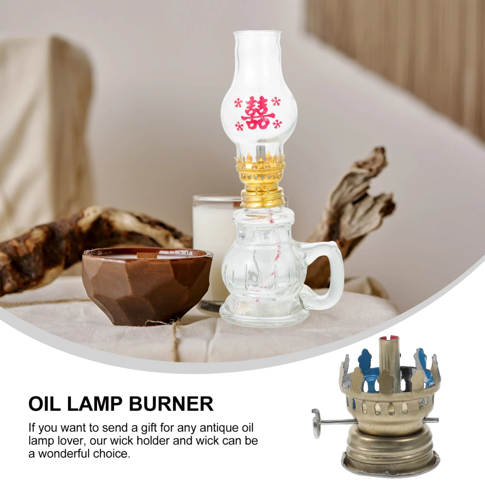 3pcs Oil Lamp Burner Kerosene Lamp Wick Burner Diy Kerosene Lamp Supply