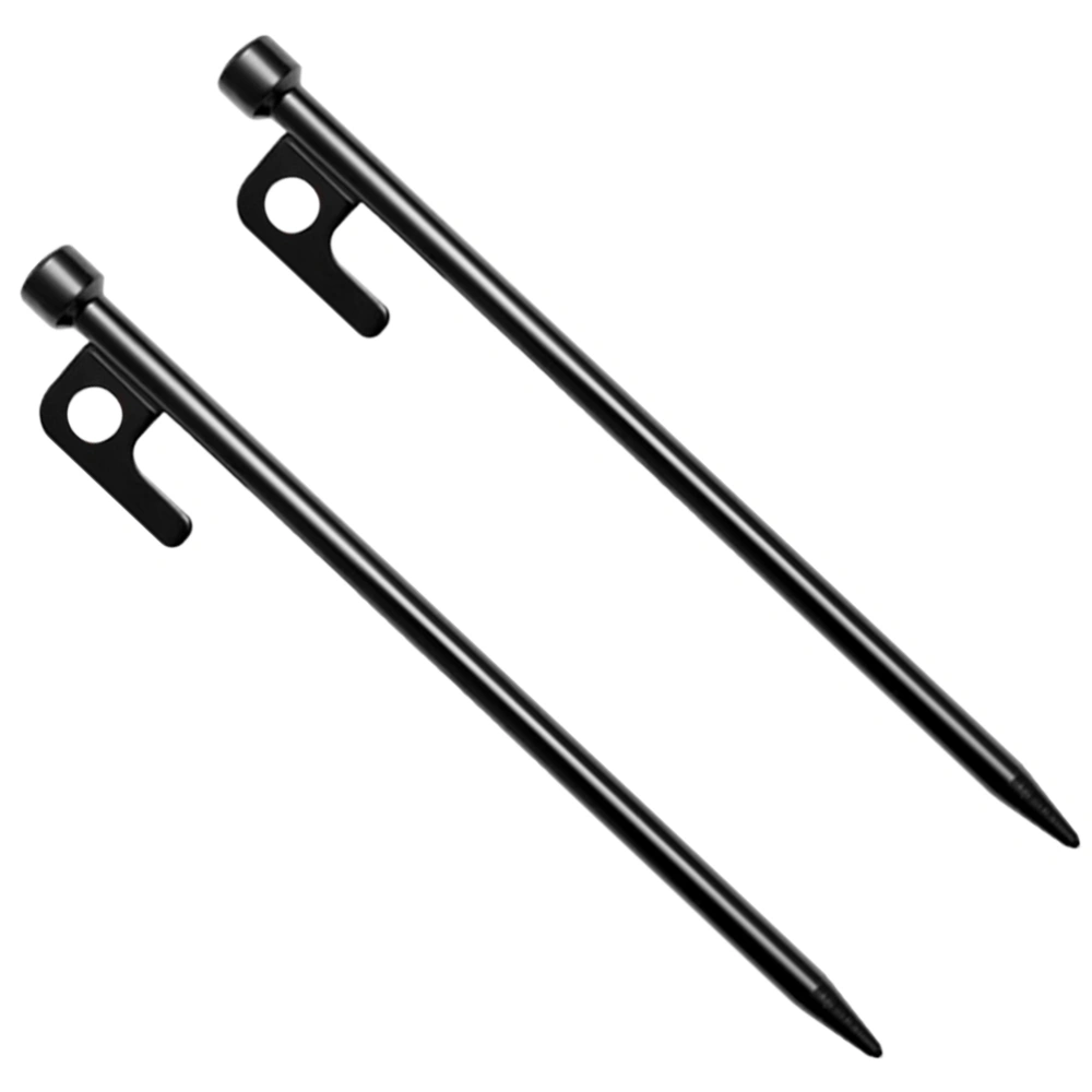 2Pcs Camping Tent Nail Tent Ground Spike Metal Tent Pegs Tent Fixing Stakes Camping Supplies