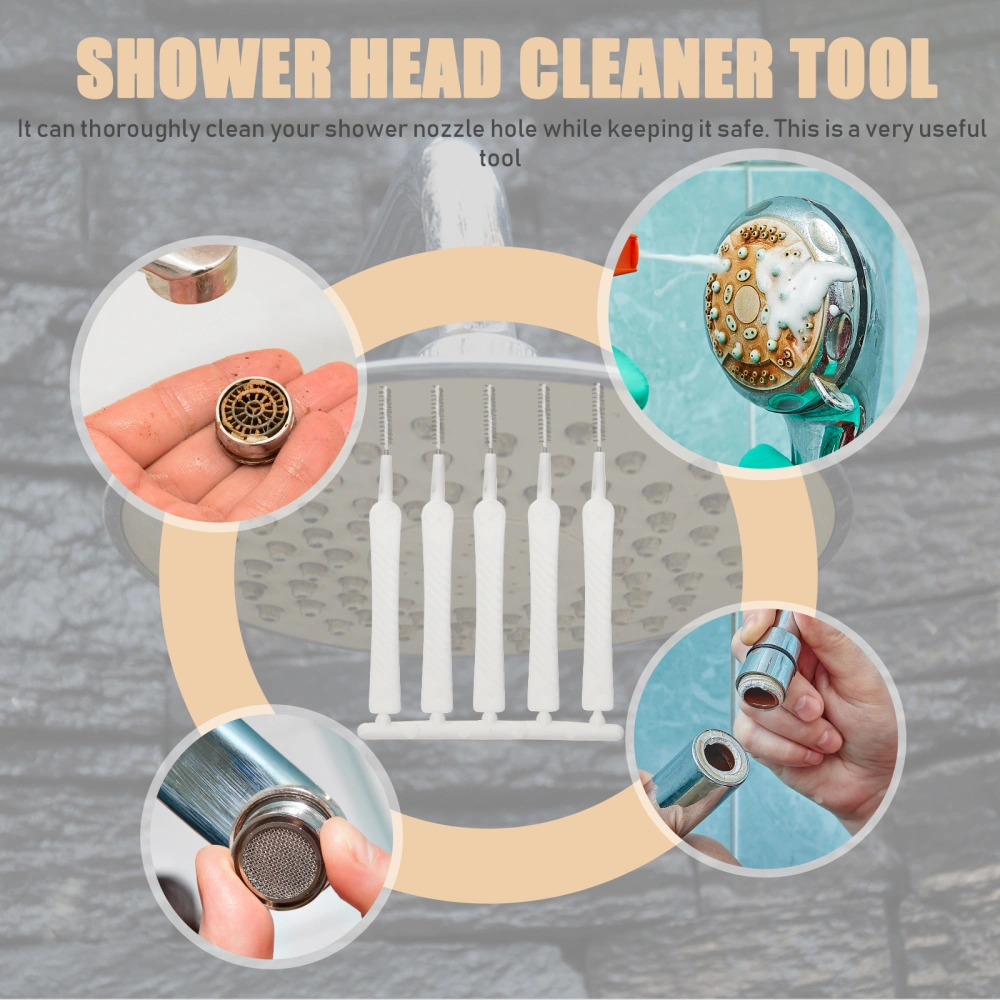 60 pcs Mini Shower Head Cleaning Brushes Multifunctional Small Cleaning Brush for Hole