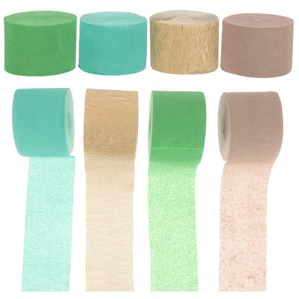 8 Rolls Crepe Paper Streamer Party Streamer Decorations Party Layout Props