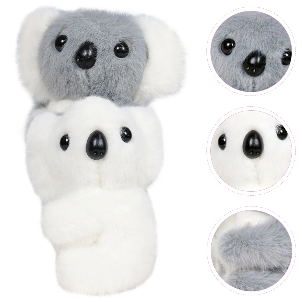 2pcs Plush Koala Pendants Plush Doll Hanging Ornament Keychain Pendants
