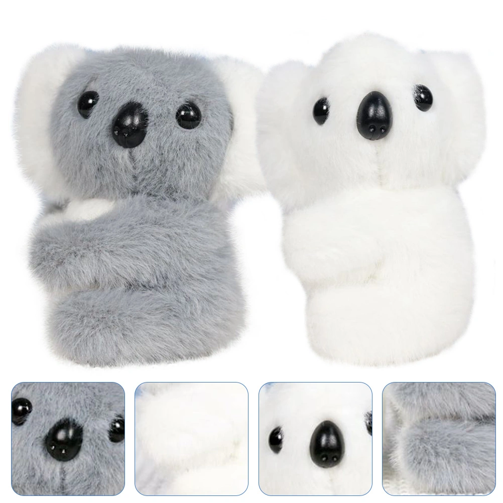 2pcs Plush Koala Pendants Plush Doll Hanging Ornament Keychain Pendants