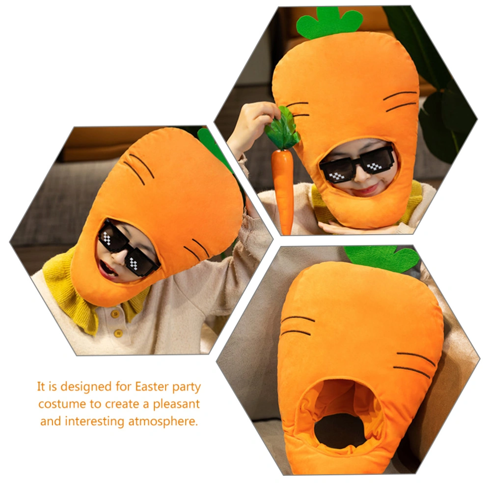 Vegetable Costume Hat Carrot Hat Costume Accessory Carrot Heagear Photo Prop