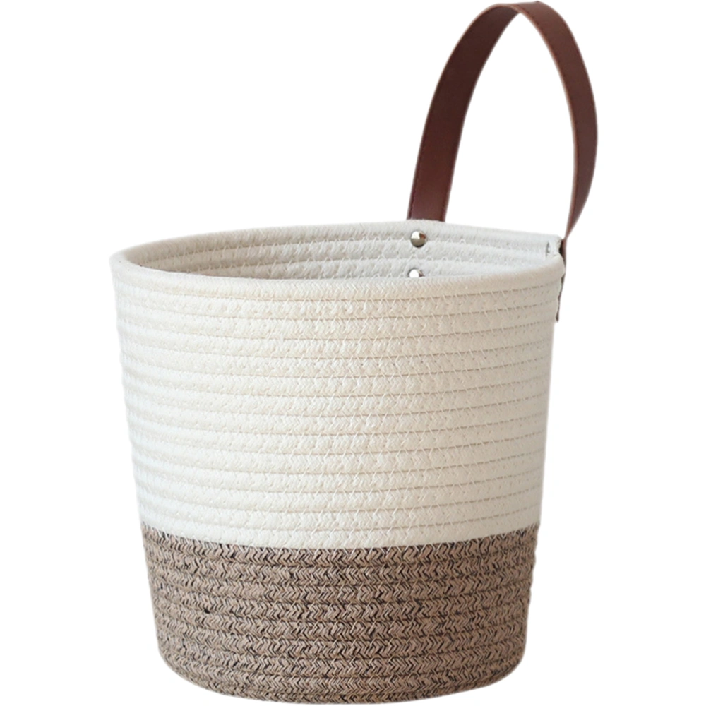 Wall Hanging Storage Basket Cotton Cloth Nursery Hanging Storage Organizer