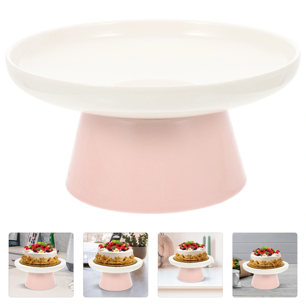 Ceramic Cake Plate Household Decorative Dessert Display Plate Cake Tray Party Supplies