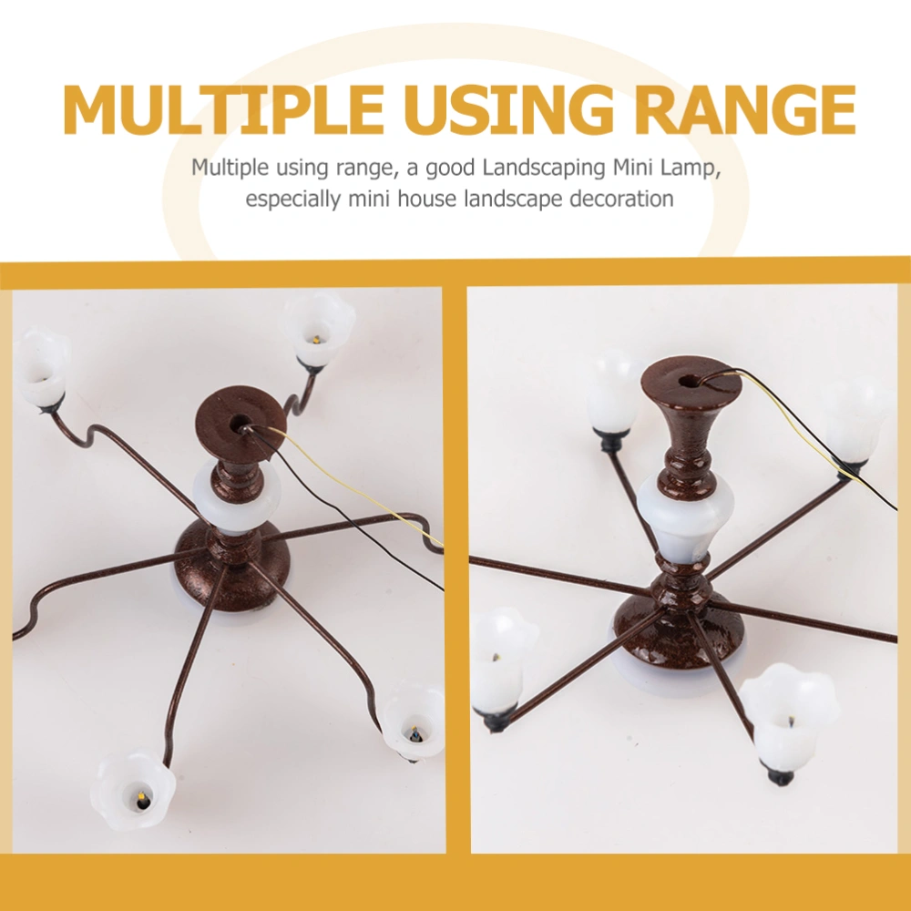 Tiny Ceiling Lamp Model Mini Luminous Ceiling Lamp Model Sand Table Building DIY Material