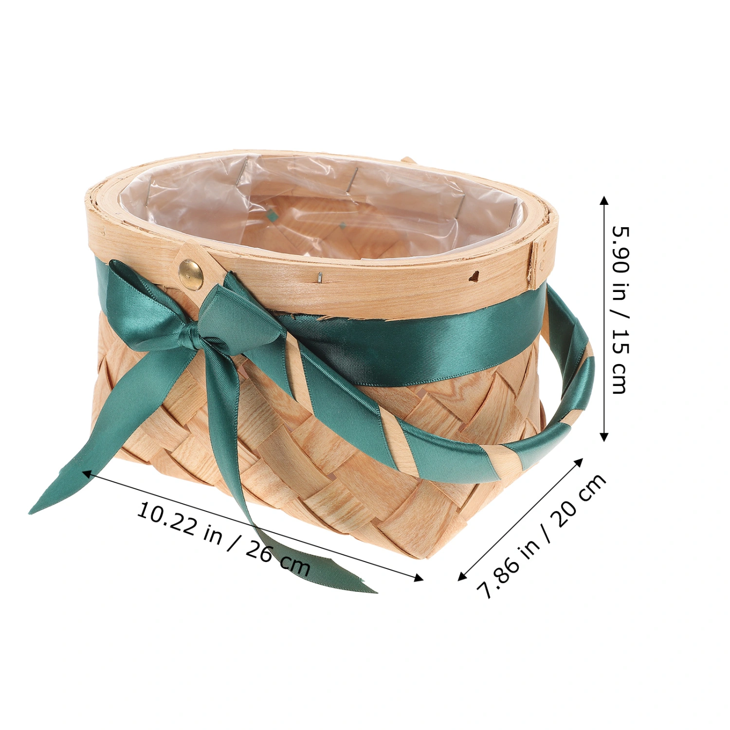 Woven Basket with Handle Flower Basket Fruit Basket Picnic Basket Party Favors Basket