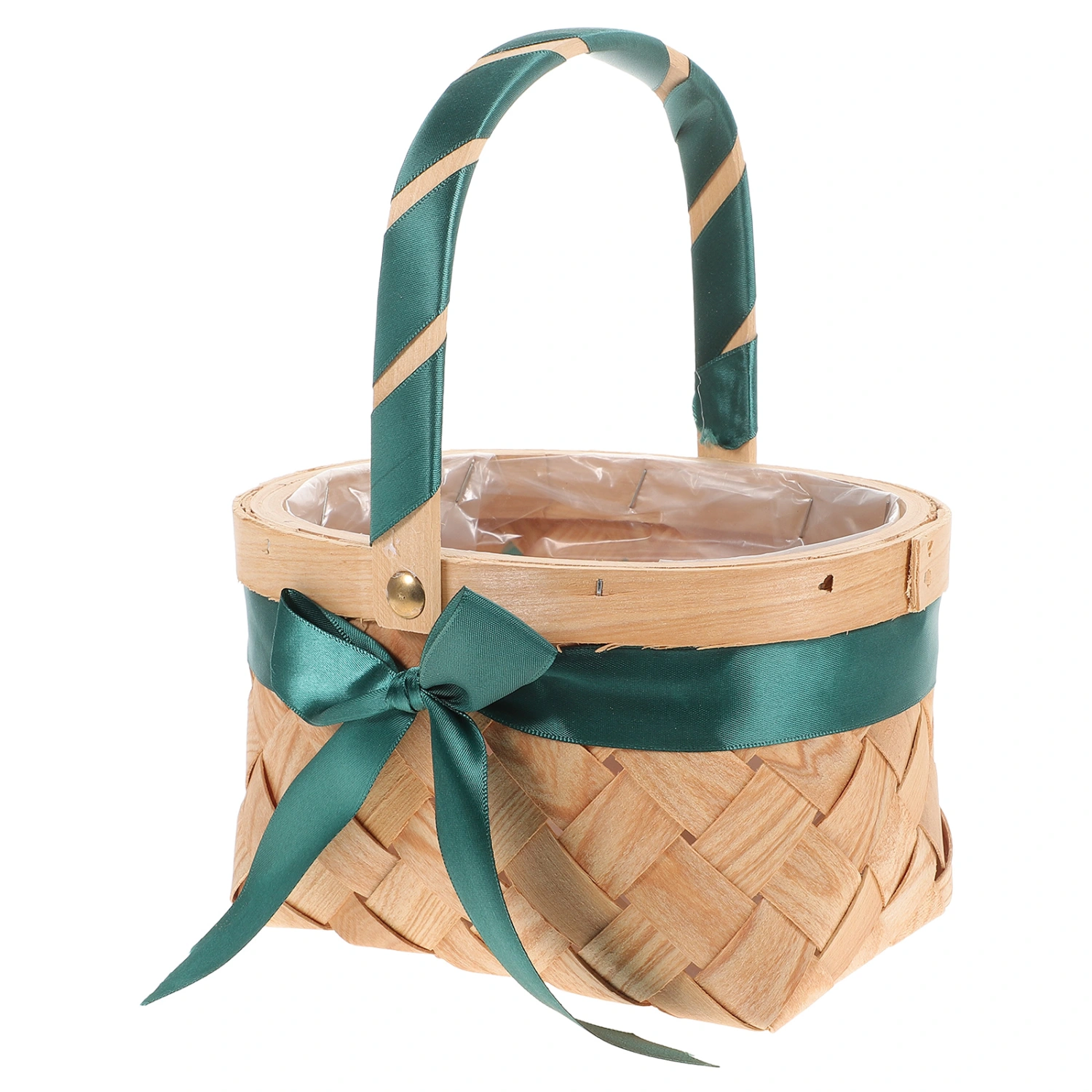 Woven Basket with Handle Flower Basket Fruit Basket Picnic Basket Party Favors Basket