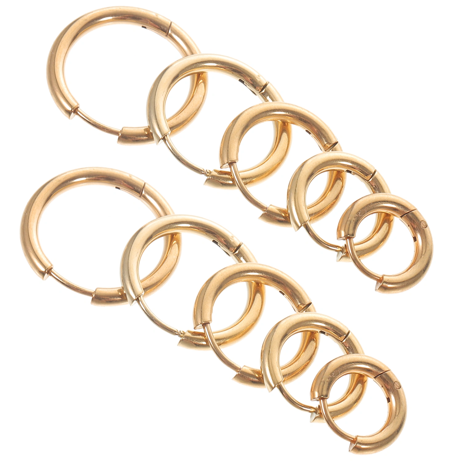 10pcs Cartilage Earring Hoop Earrings Women Men Stainless Steel Earrings Huggie Earrings