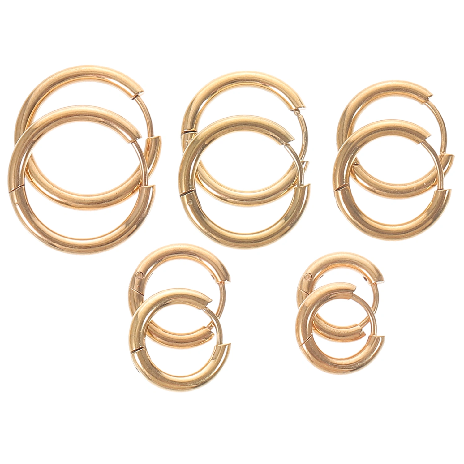 10pcs Cartilage Earring Hoop Earrings Women Men Stainless Steel Earrings Huggie Earrings