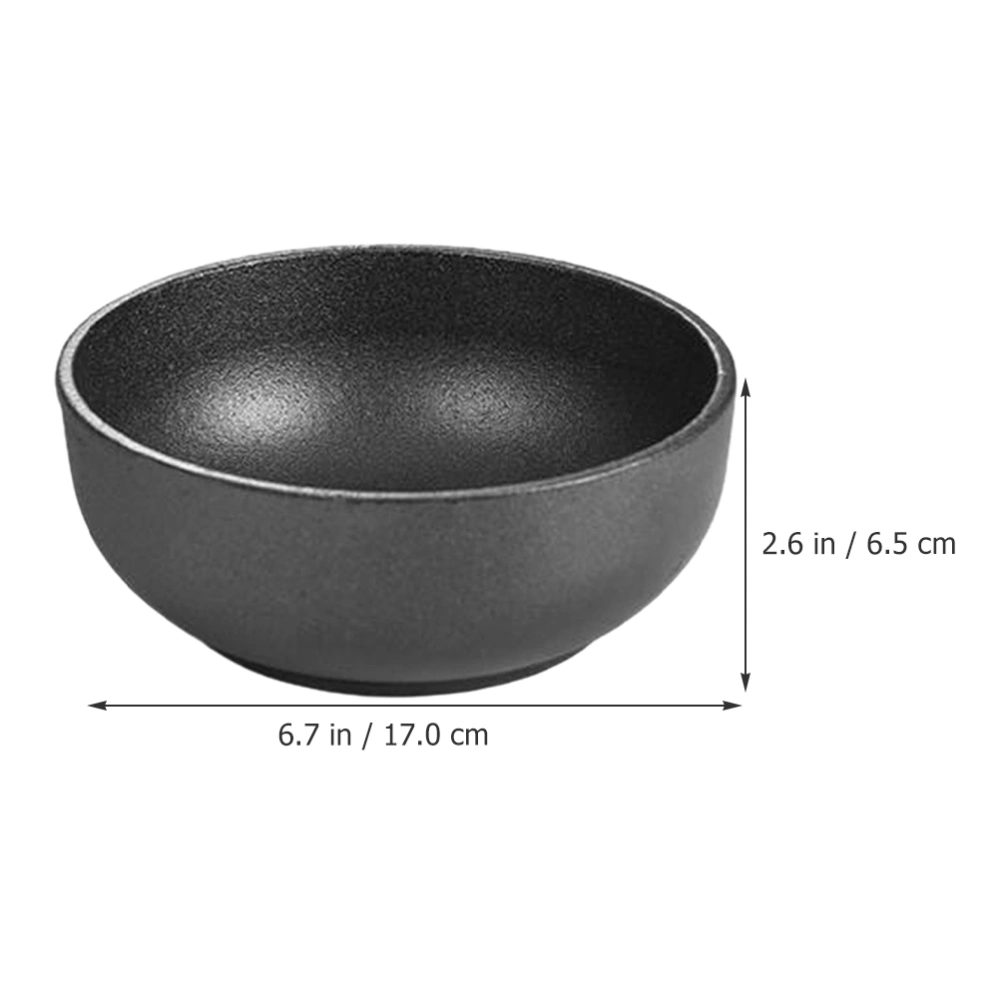 Cast Iron Food Bowl Multi-function Korean Bibimbap Bowl Convenient Serving Bowl