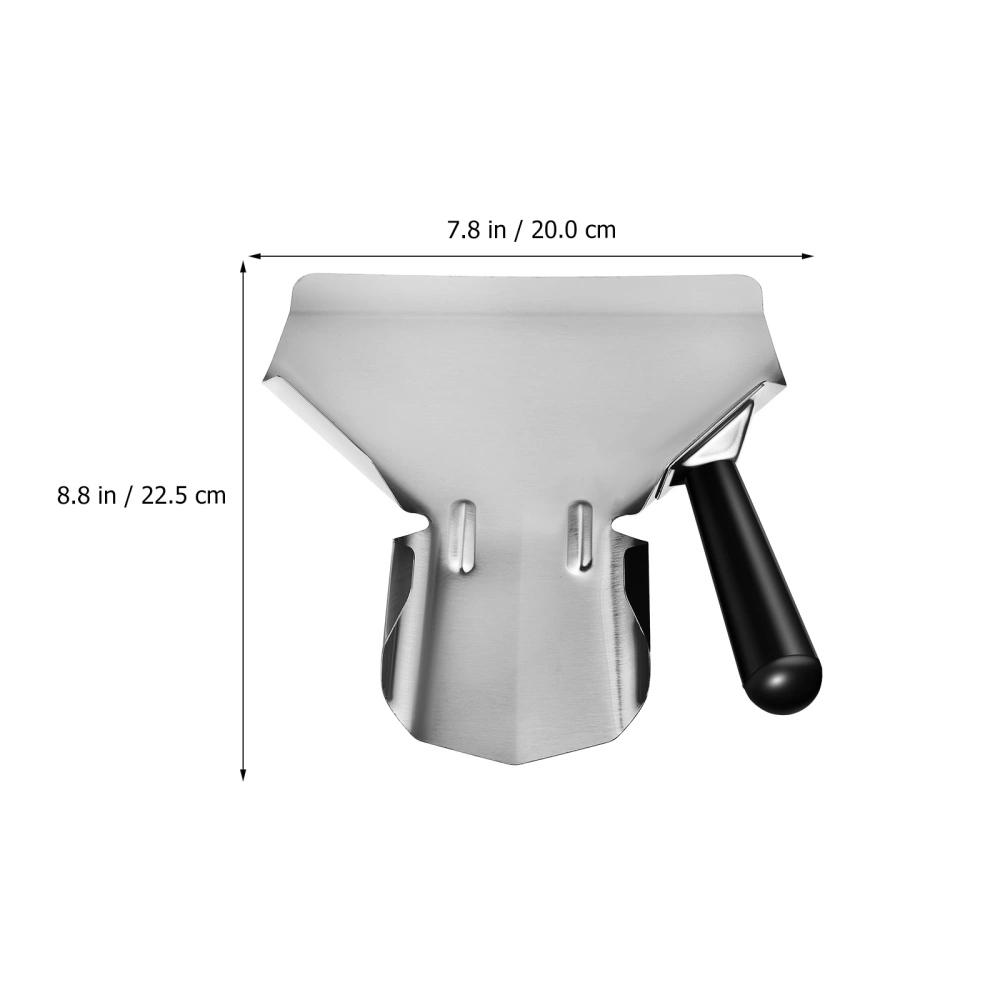 Stainless Steel Popcorn Scoop with Handle Quickly Fill Tool for Bags and Boxes