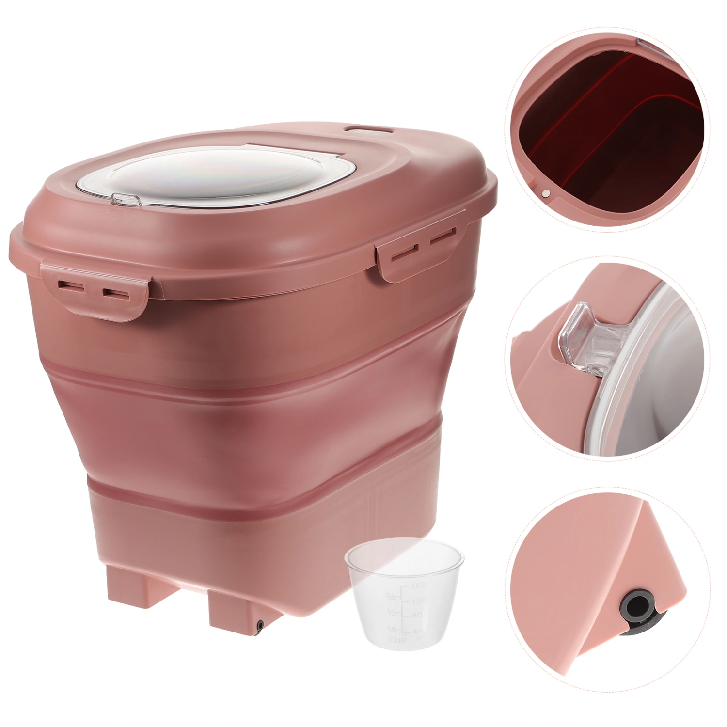 Dog Snack Bin Convenient Cat Food Bucket Large Dog Food Box Cat Snack Storage Bucket