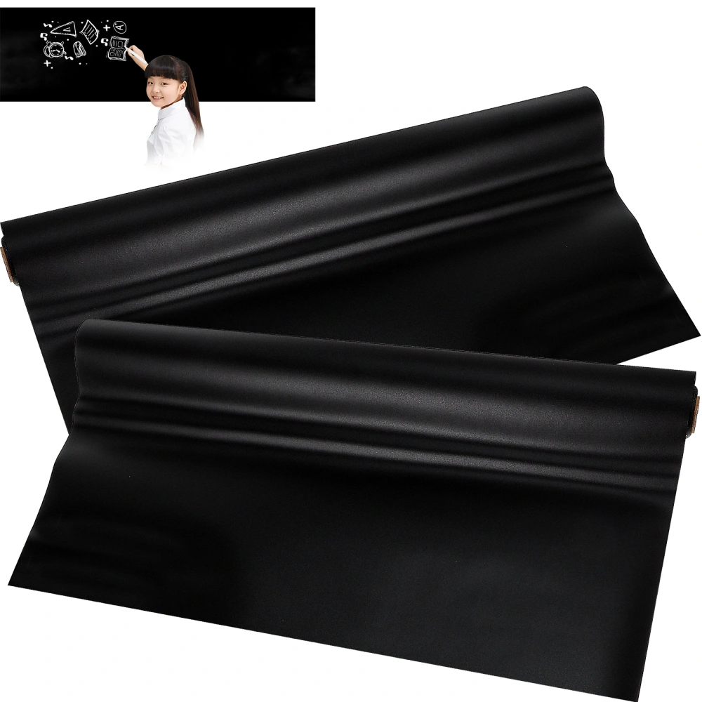 2 Pcs Chalkboard Stickers Blackboard Stickers Self-Adhesive Blackboard Films for School Office