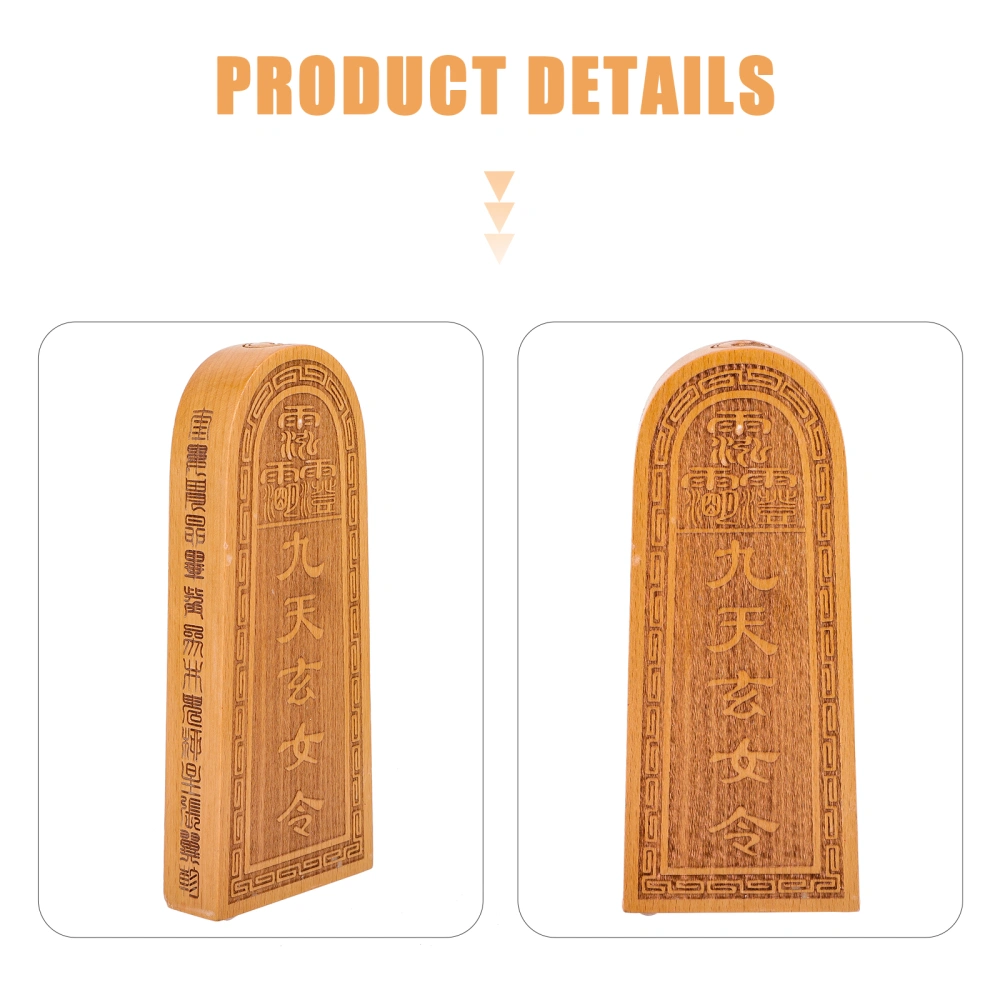 Carved Token Statue Wooden Token Shape Ornament Token Model Tabletop Token DIY Stamper Adorn