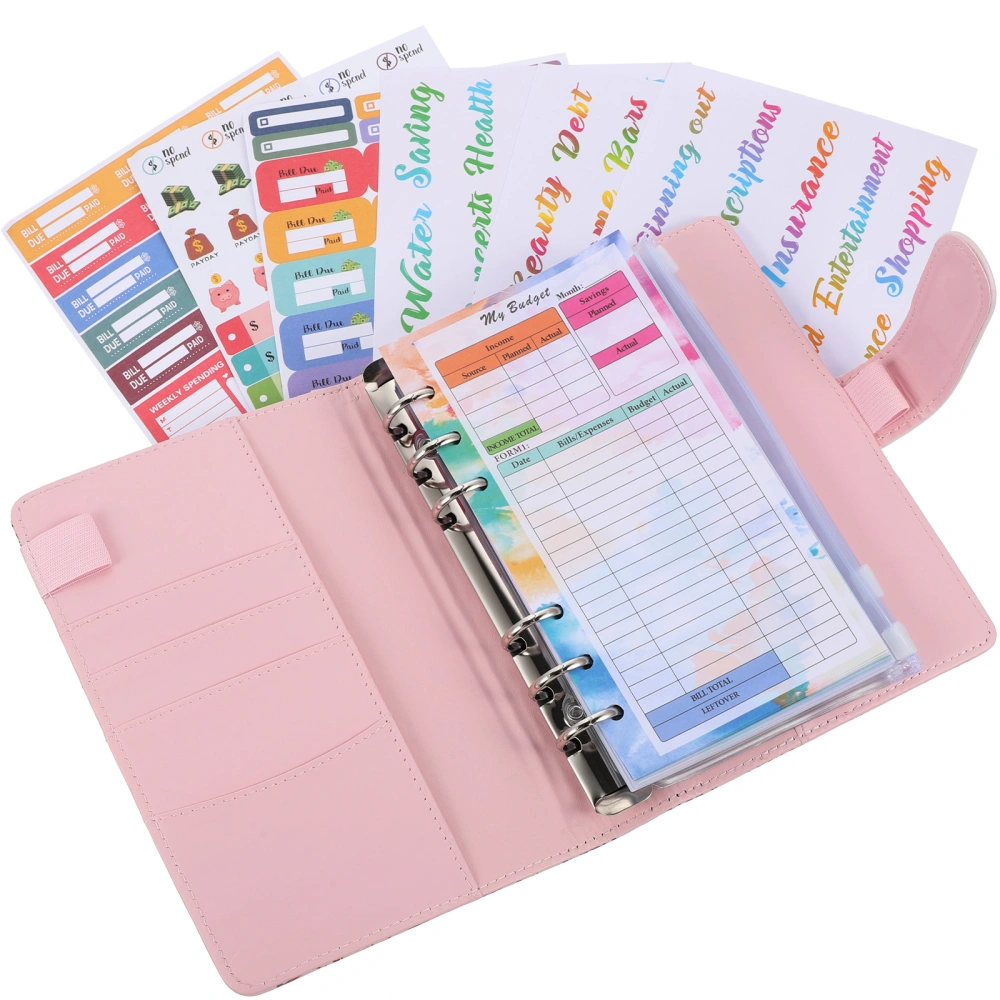 1 Set of Loose-Leaf Papers Cash Notepad Budget Sheets Portable Papers Notepad for Planning