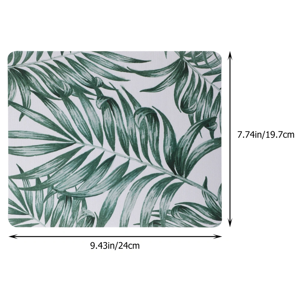 3 pcs Computer Mouse Pad Tropical Plant Leaves Small Gaming Mouse Pad Office Mouse Pads