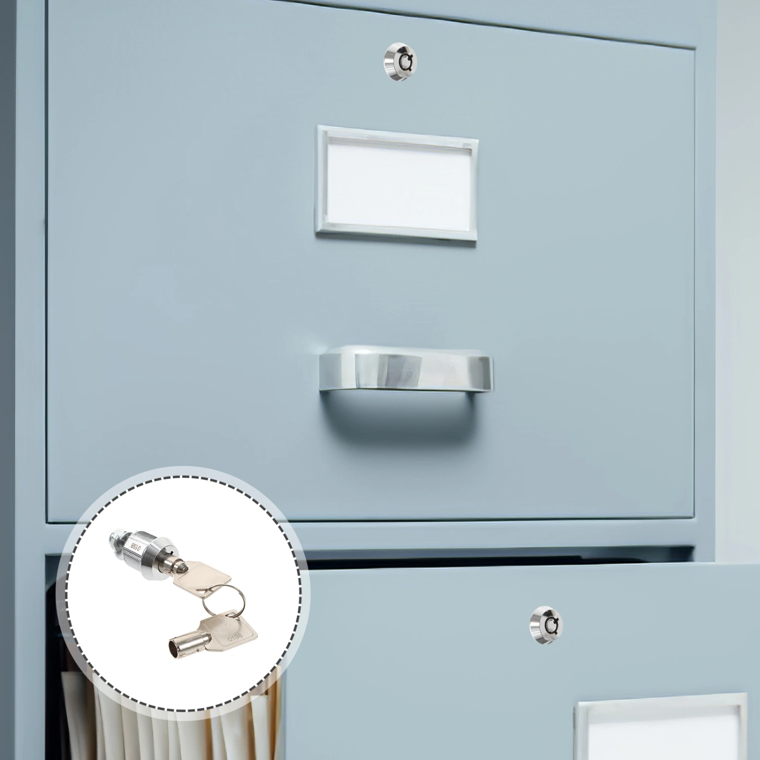 Cam Lock Keyed Rv Storage Cabinet Lock Replacement Zinc Alloy Lock with Keys