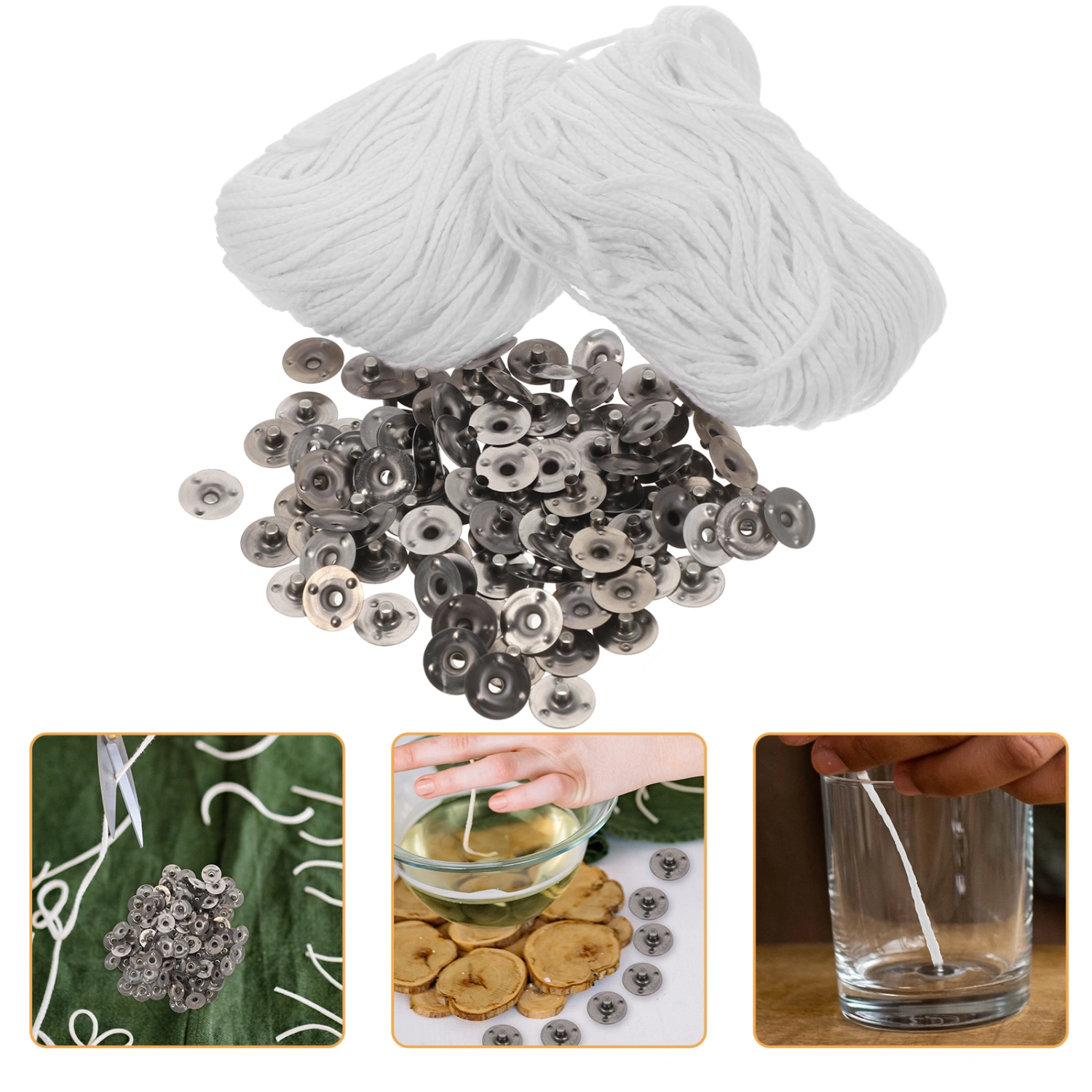 1 Set of DIY Candle Wicks Candle Making Candle Wick Oil Lamp Wicks Polyester Candle Wick