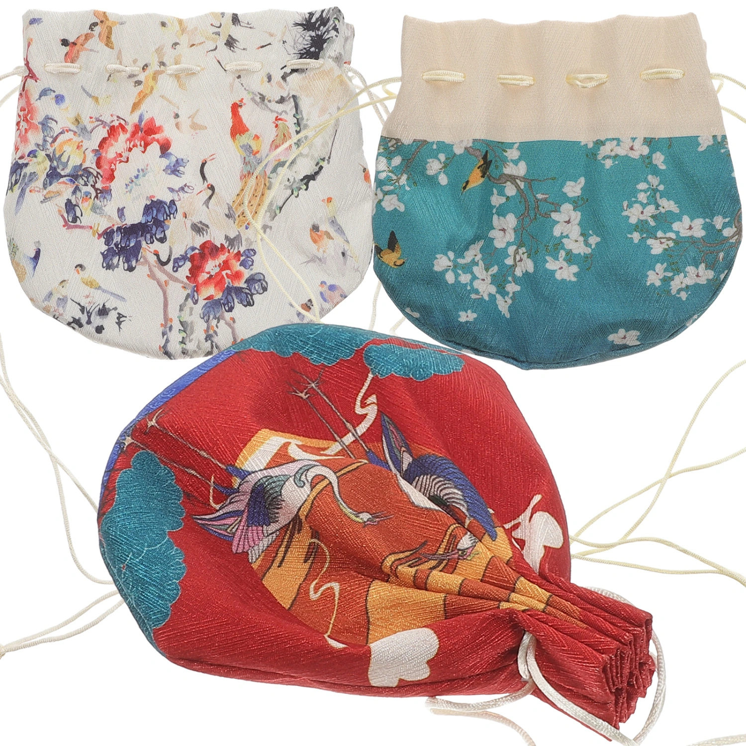 3Pcs Delicate Sachet Bag Portable Sachet Pouch Chinese Sachet Holder Festival Supply Random Color