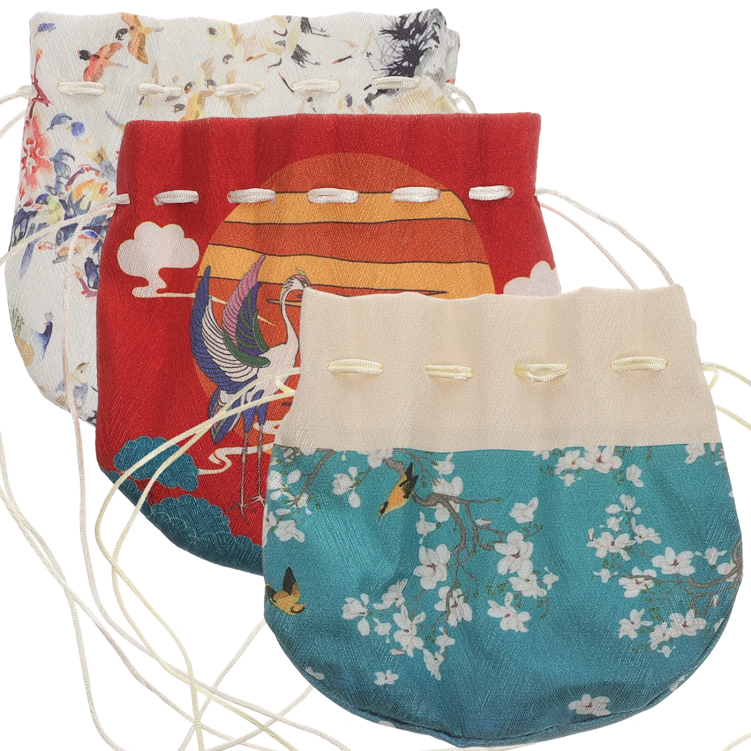 3Pcs Delicate Sachet Bag Portable Sachet Pouch Chinese Sachet Holder Festival Supply Random Color
