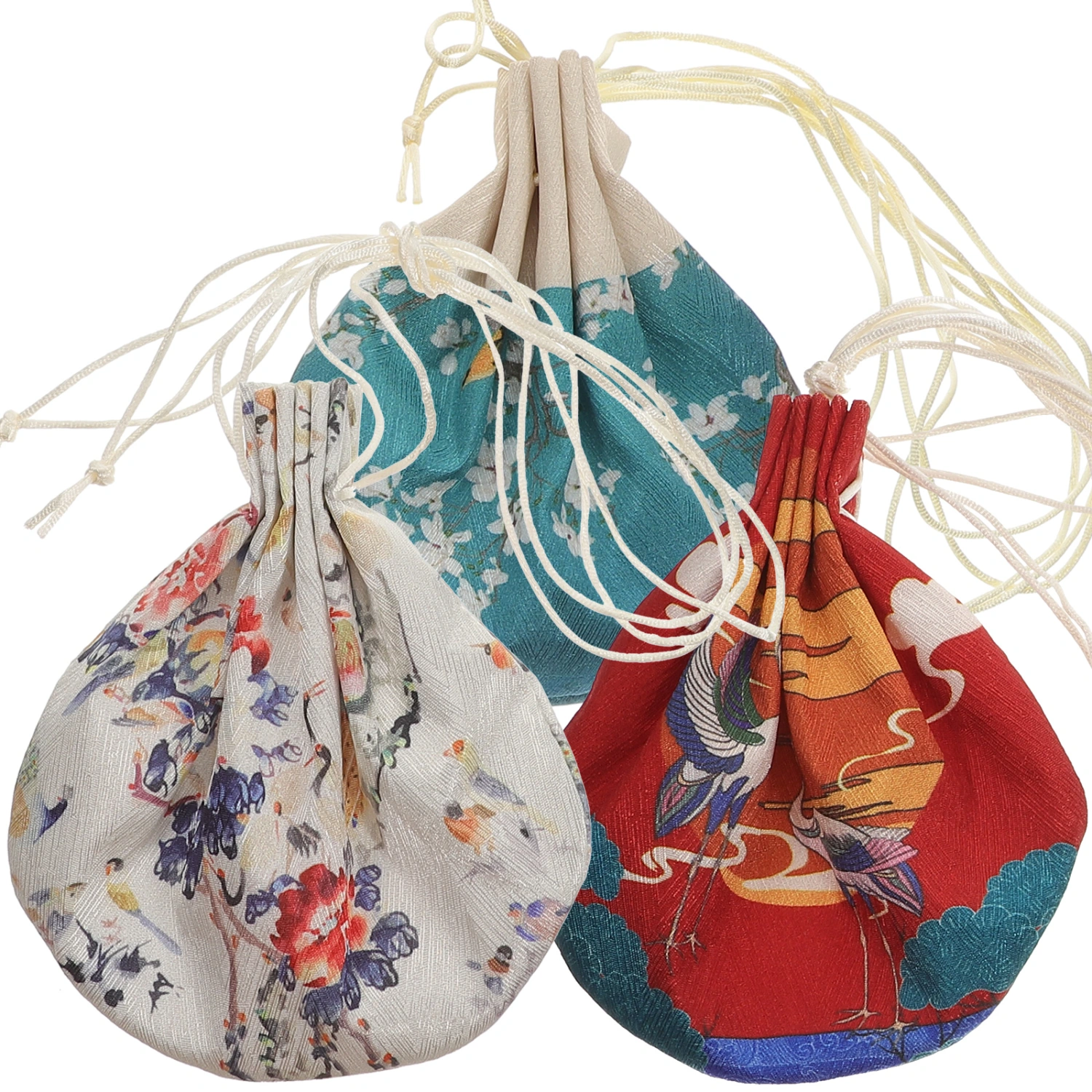 3Pcs Delicate Sachet Bag Portable Sachet Pouch Chinese Sachet Holder Festival Supply Random Color